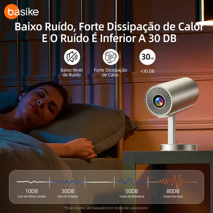 Projetor Basike Ba TY 129 Ultra HD 4K Wi-Fi Com Correnção Automática - Basike Brasil Oficial