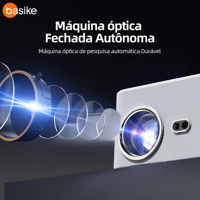Projetor Basike Ba TY 163 HD 1080p Com Wifi Dual Band Com Foco automatico Bluetooth 20.000 Lumens. - Basike Brasil Oficial