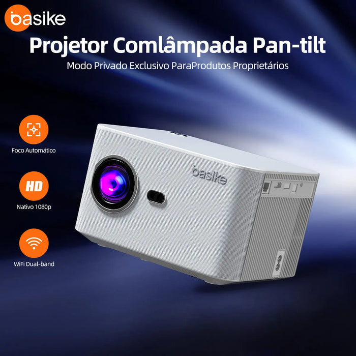 Projetor Basike Ba TY 163 HD 1080p Com Wifi Dual Band Com Foco automatico Bluetooth 20.000 Lumens. - Basike Brasil Oficial