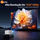 Projetor Basike Ba TY 163 HD 1080p Com Wifi Dual Band Com Foco automatico Bluetooth 20.000 Lumens.