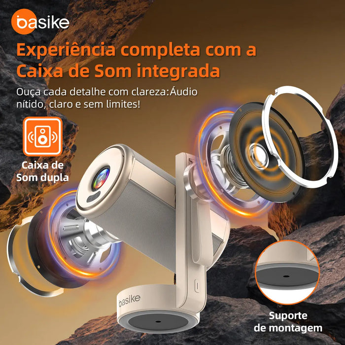 Projetor Basike Ba TY 216 HD Android 12 Wifi 6 Full 1080p 12000 lm ANSI - Basike Brasil Oficial