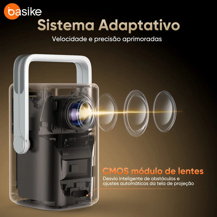 Projetor Basike Ba TY 268 Wi-Fi Ultra HD com Foco Automático Android 11 - Basike Brasil Oficial