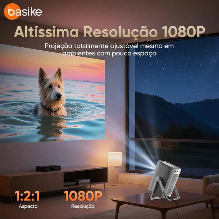 Projetor Basike Ba TY 268 Wi-Fi Ultra HD com Foco Automático Android 11 - Basike Brasil Oficial