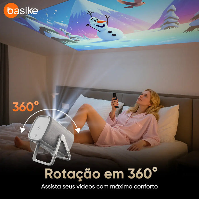 Projetor Basike Ba TY 268 Wi-Fi Ultra HD com Foco Automático Android 11 - Basike Brasil Oficial
