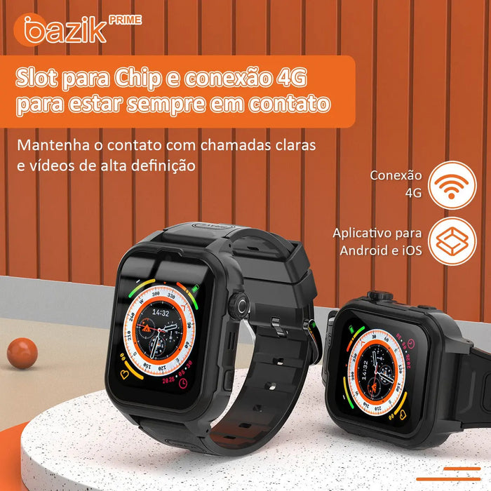 Smartwatch Basike S30 Kids 4G Com GPS Wifi e Câmera Modelo Infantil - Basike Brasil Oficial