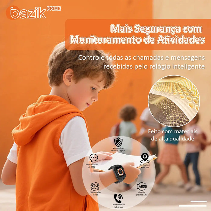 Smartwatch Basike S30 Kids 4G Com GPS Wifi e Câmera Modelo Infantil - Basike Brasil Oficial
