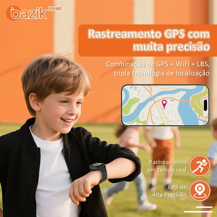 Smartwatch Basike S30 Kids 4G Com GPS Wifi e Câmera Modelo Infantil - Basike Brasil Oficial