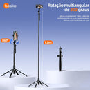 Tripé Bastão Basike Ba-SPO254 1.80m Para Celular E Câmera Com Controle Remoto