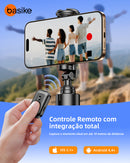 Tripé Bastão Basike Ba RAD258 1.80m Retrátil Com controle Bluetooth Leve