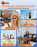 Tripé Bastão Basike Ba RAD258 1.80m Retrátil Com controle Bluetooth Leve