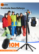 Tripé Bastão Basike Ba SPO 256 Inteligente 1,80m Rasteramento Facial 360º