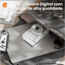 Câmera Fotografica Basike Ba CAM 334 Digital Compacta 64MP 4K Zoom 16x Tela Rotariva de 2,8"