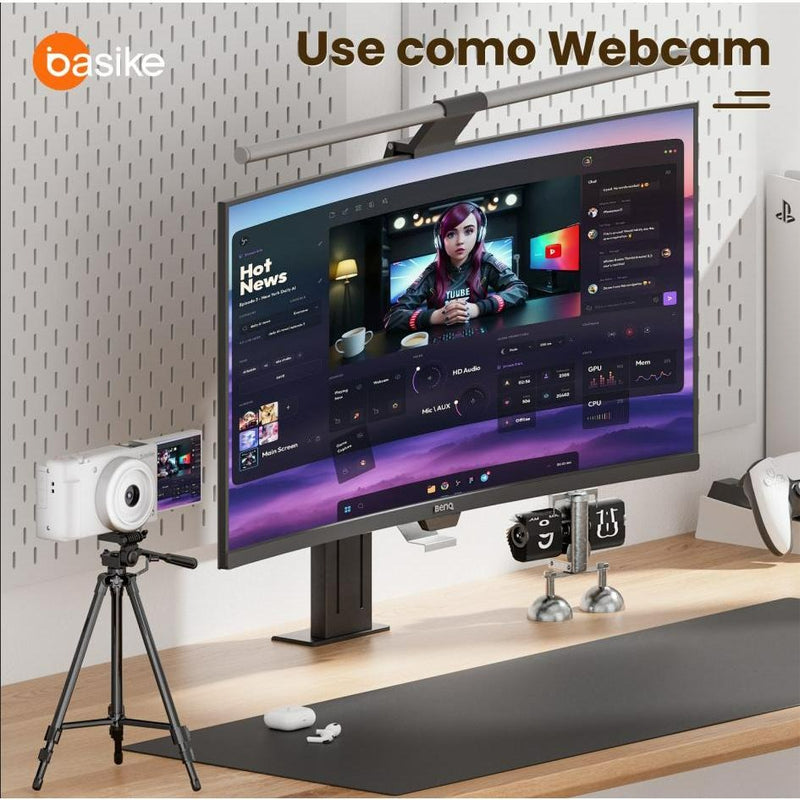 Câmera Fotografica Basike Ba CAM 334 Digital Compacta 64MP 4K Zoom 16x Tela Rotariva de 2,8"